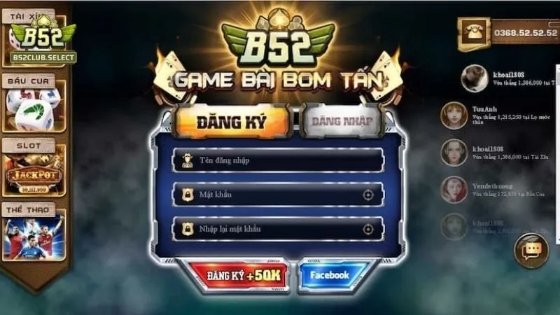 Đăng nhập b52club